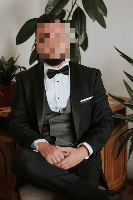 Smoking/ ubranie ślubne Pana młodego/komplet+dodatki