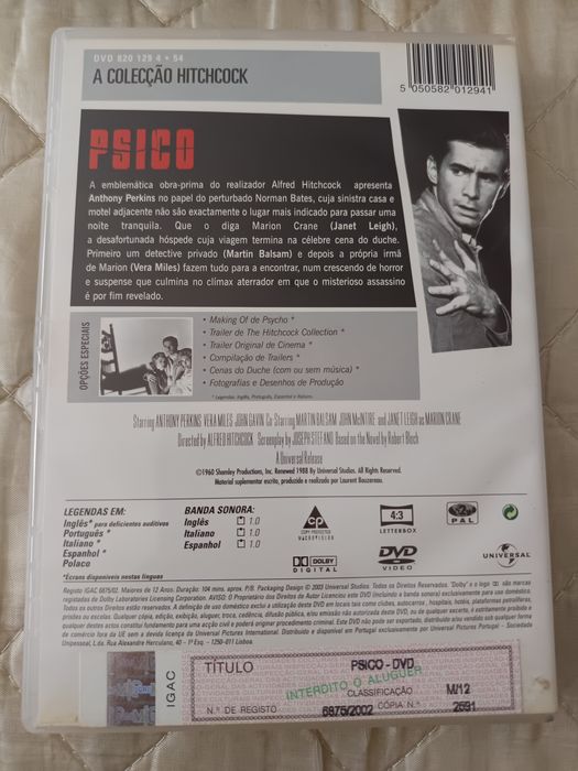 DVD original psico
