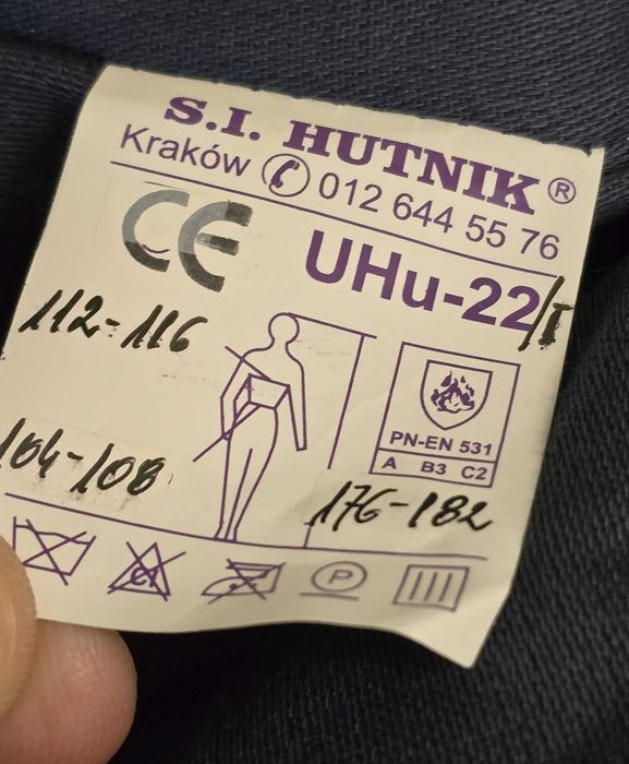 Ubranie robocze kurtka i spodnie S.I. Hutnik UHu-22I
