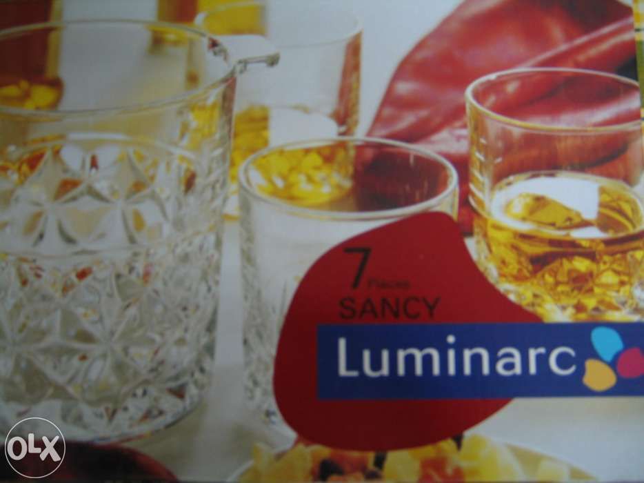Conjunto de copos e garrafa para whisky64343246818945123