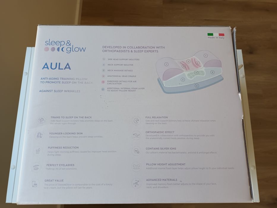 Almofada cervical anti-rugas Sleep&Glow