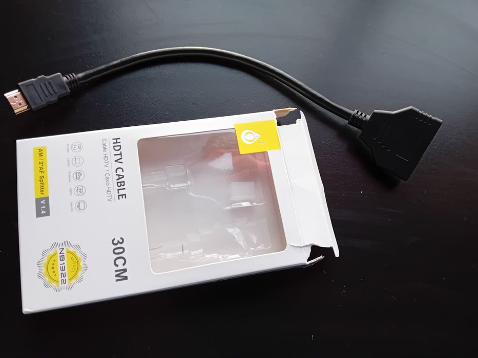 Adaptador 1 HDMI Macho 2 HDMI Femea