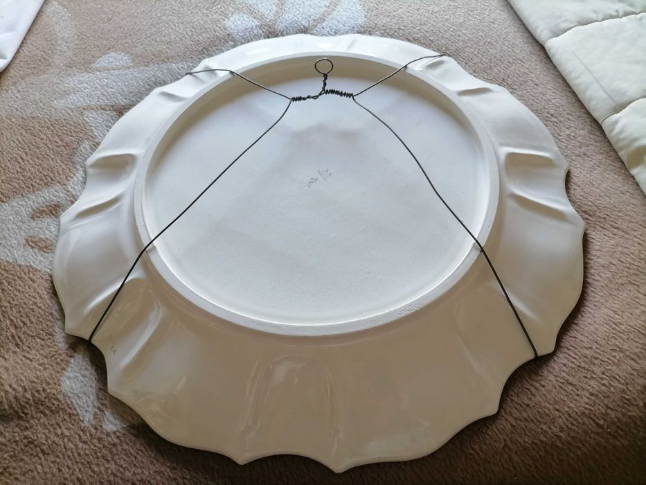 Prato de Grandes Dimensões em Faiança Italiana - 60 cm Diâmetro