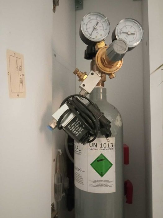 butla co2 zestaw reduktor elektrozawór zaworek precyzyjny