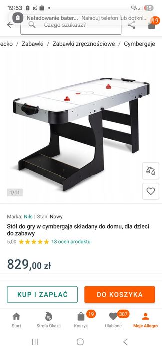 Stol do cymbergaja
