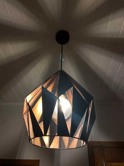 Candeeiro de Teto Suspenso Moderno Eglo Carlton - 37 cmx35cm