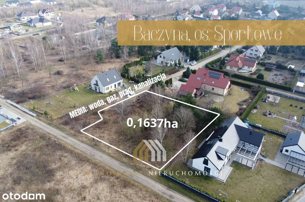 Na sprzedaż atrakcyjna działka budowlana – Baczyna, os. Sportowe