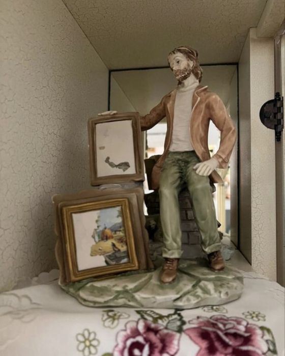 Włoska ceramiczna figura figurka capodimonte