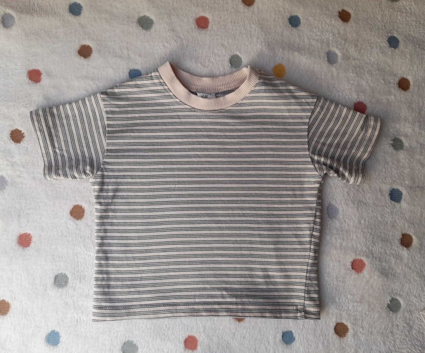 Zestaw 3 t-shirtów h&m gap 68 74