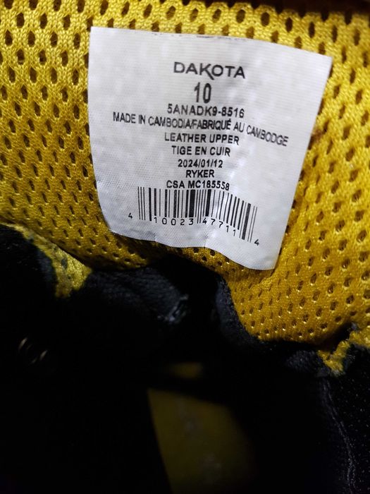 Buty robocze DAKOTA rozm 43 wkł 28 cm
