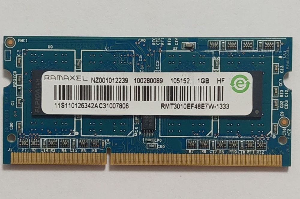 Оперативная память ddr3 RAMAXEL 1Gb для ноута