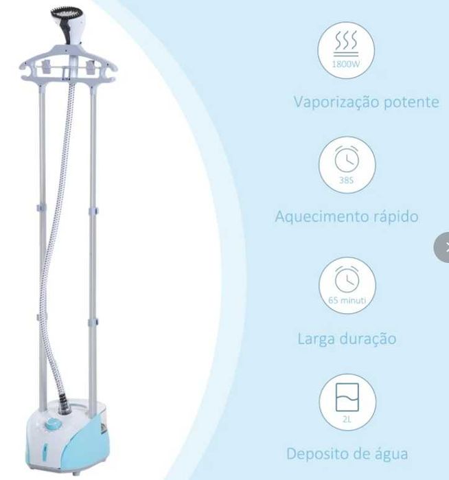 HOMCOM Ferro de Engomar a Vapor para Roupa 1800W