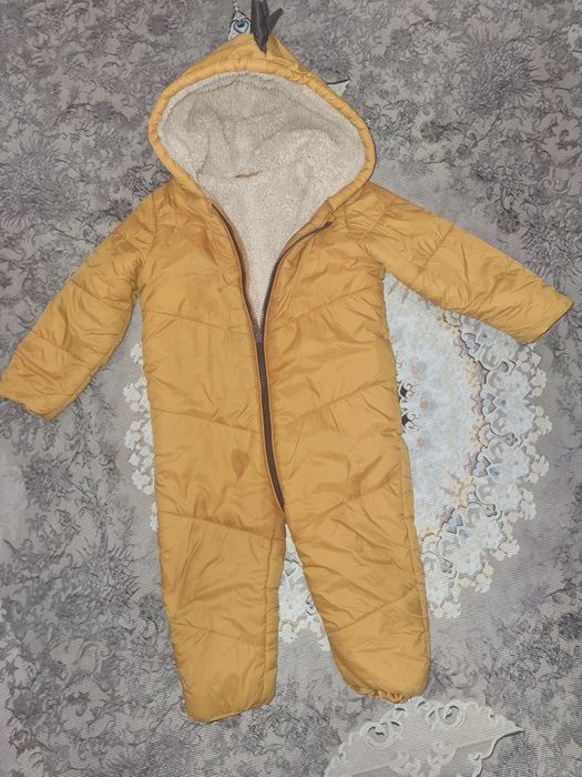 Демісезонний Зимовий комбінезон для хлопчика 1-1.5 роки зріст 80-86 см