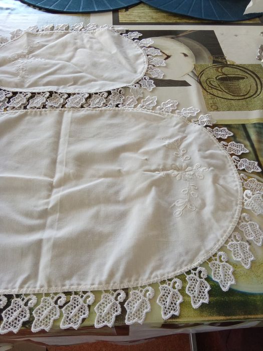 2 panos de quarto bordados