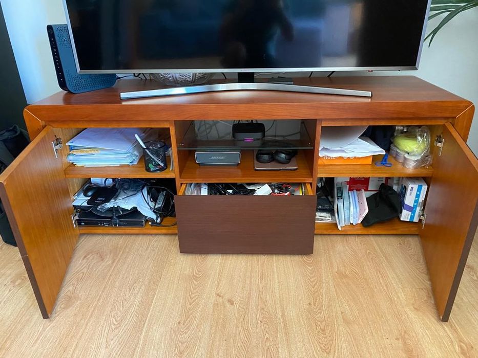 Mobiliário de sala - cerejeira e wengué - excelente estado