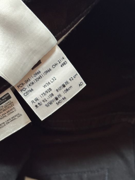 Levis 511 36/32 black classic denim