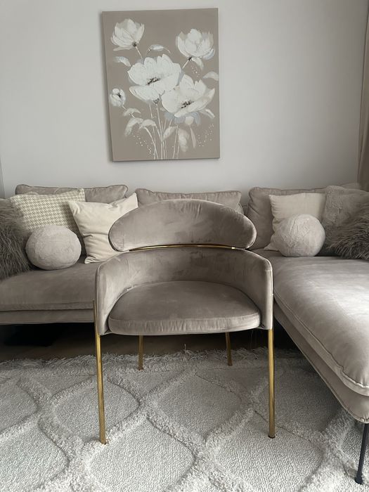 Krzesło Glamour Beżowe komplet 4szt.