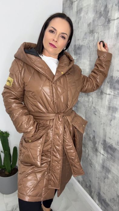 Kurtka Lola Bianka jesienno wiosenna camel