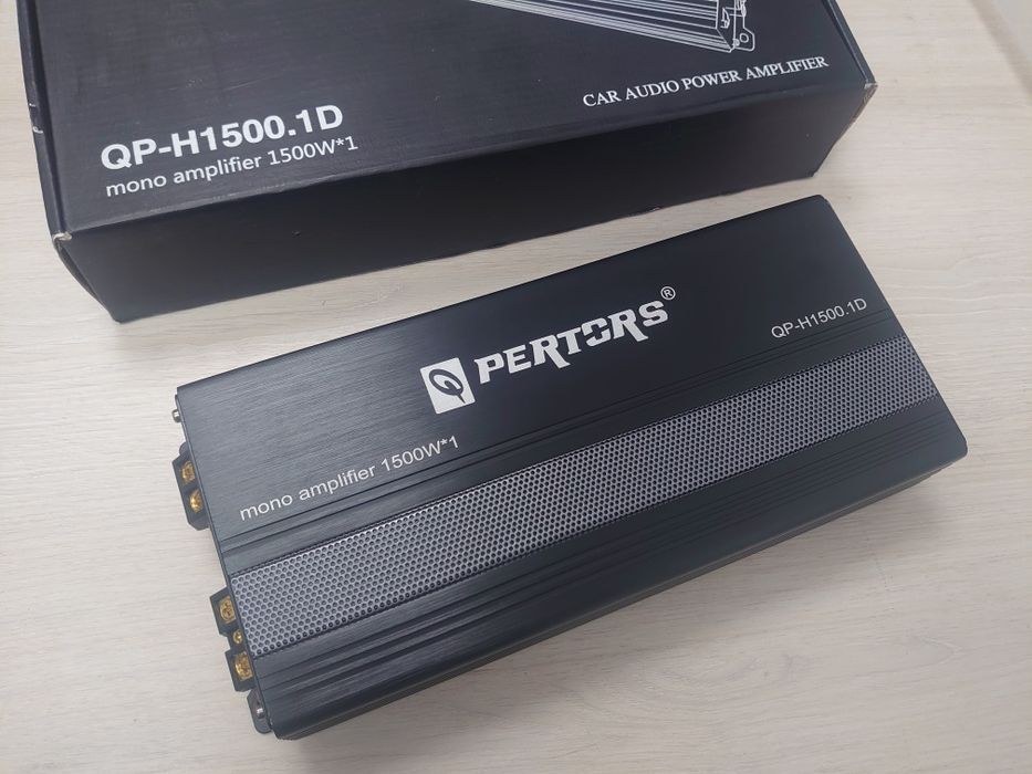 Автомобильный усилитель моноблок Д-класса. 1500вт RMS на 1ом