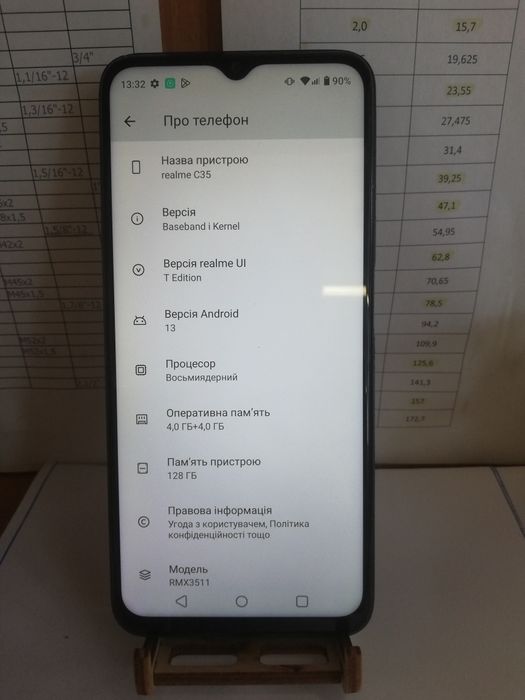 Продам Realme C35 (4+4/128)