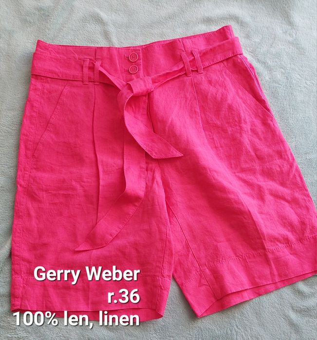 Szorty lniane Gerry Weber r.36, 100% len