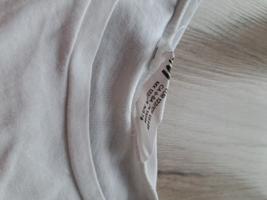 Dziewczęca bluzka z krótkim rękawem, rozmiar 122/128, H&M