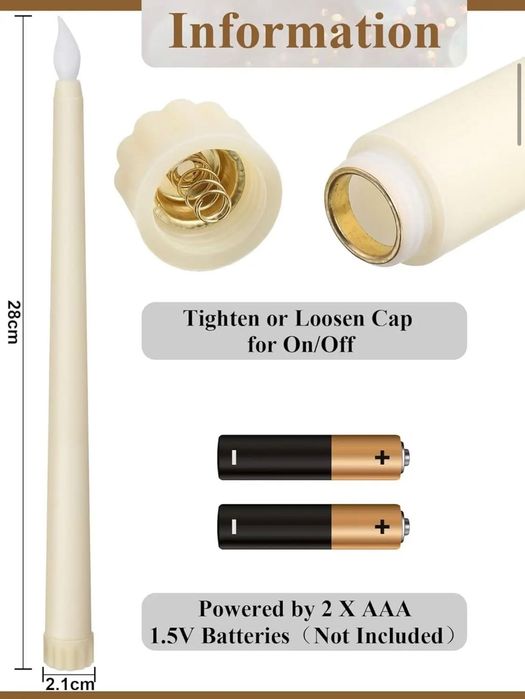 LED свічки ЛЕД на батарейках ААА