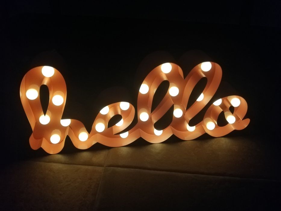 Lâmpada Hello Rosa431775982415390722