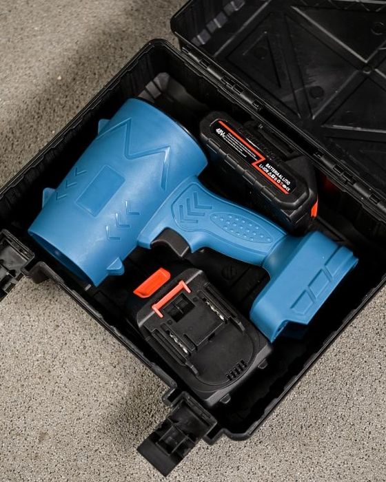 Аккумуляторная воздуходувка ветродуйка в кейсе, 2 АКБ 48V