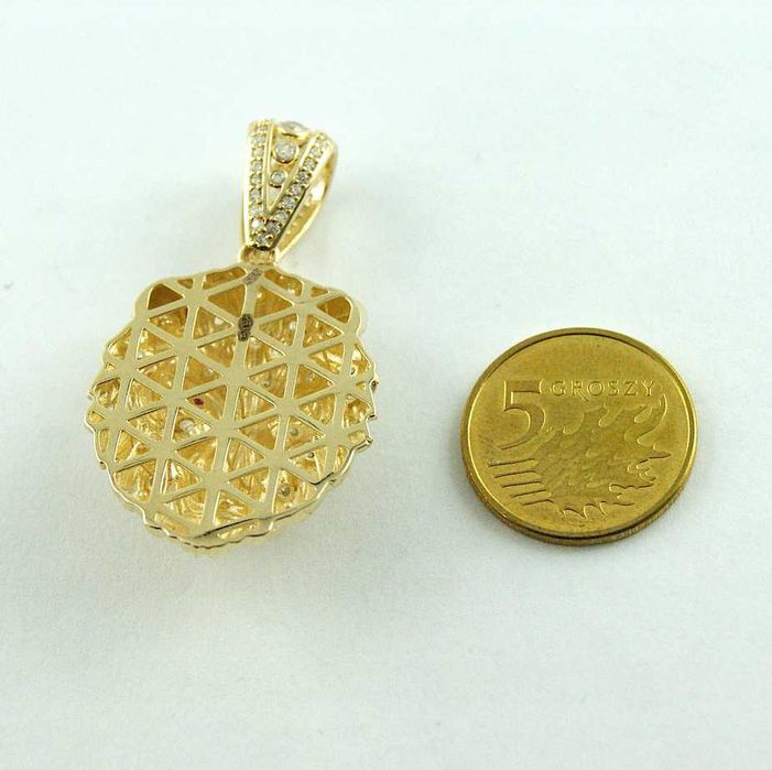 Złoty Wisiorek Lew 3D ZŁOTO p.585 NA PREZENT