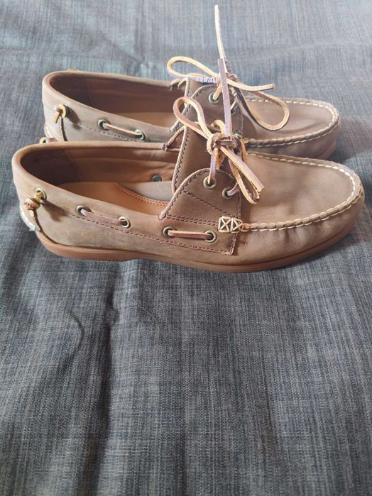 Мужские мокасины, топсайдеры из нубука Polo Ralph Lauren (42р,27см.)