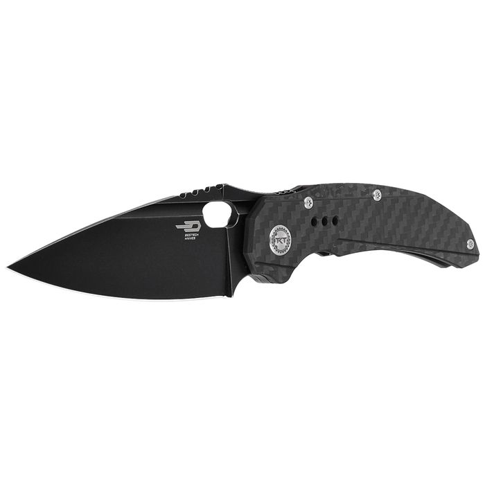 Nóż składany Bestech Exploit Black Titanium/CF, Black (BT2005G)