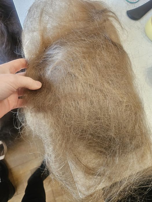 Włosy naturalne na dredy 500 g blond + 500 g brąz