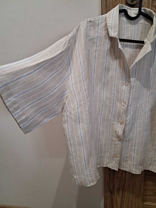 Koszula damska lniana 100% len, Cubus, bdb, oversize r. XL