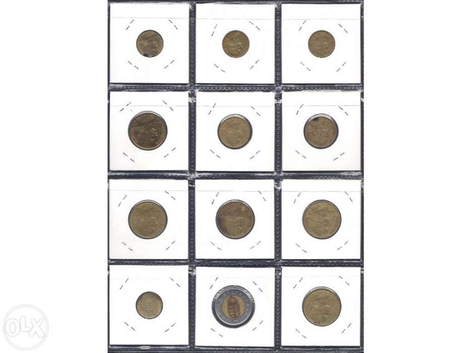Moedas Espanha / França / Magyar / Bélgica / Tunísia / Turkia / Suíça