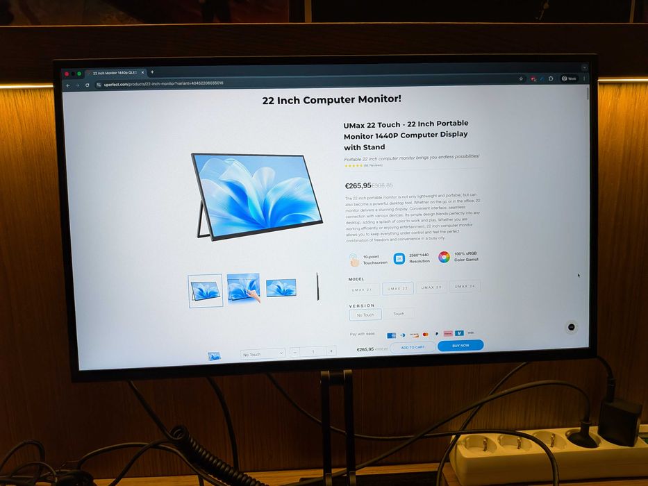 UPerfect Umax 22 Touch - Monitor Portátil 2.5k