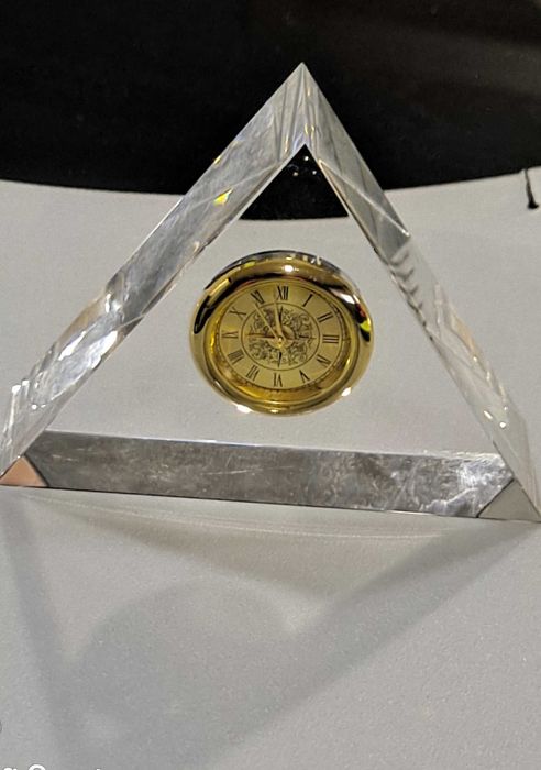 Crystal Triangle with Clock427807783969761282
