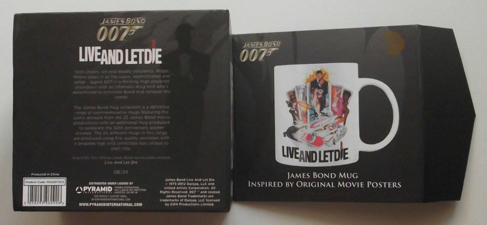 Caneca de Colecionador 007 Live and Let Die