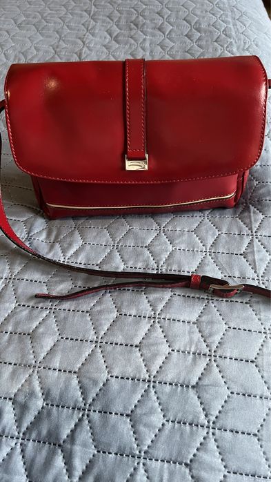 Сумка шкіряна яскравого кольору