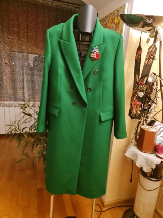 Затишне вовняне пальто Zara