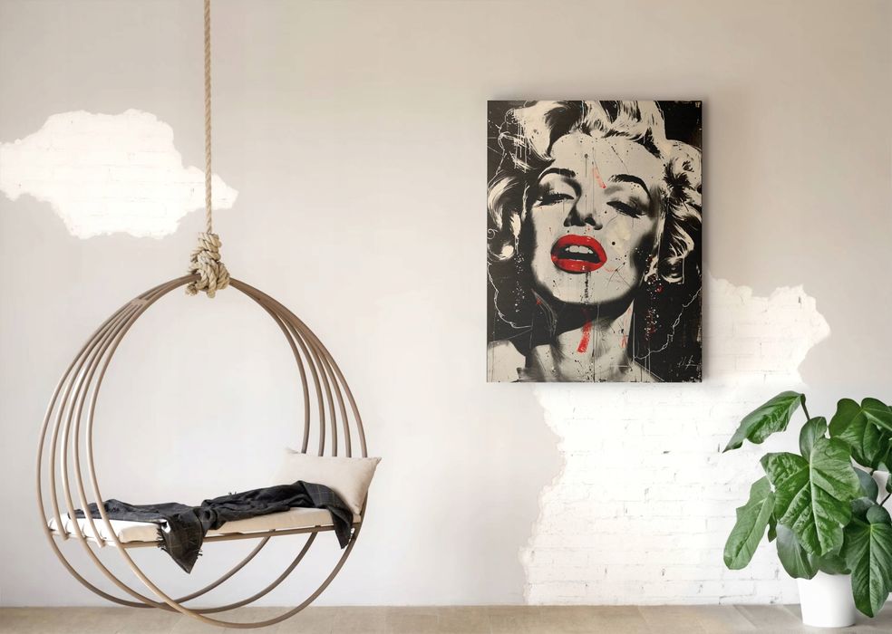 Obraz na płótnie Marilyn Monroe 90x120 cm – Pop Art w Twoim Wnętrzu