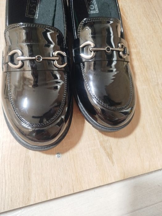 Лофери лаковані MISO 41р, туфлі,25,5 см