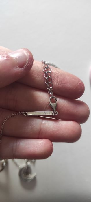 Lindo conjunto de prata Unike anel e colar