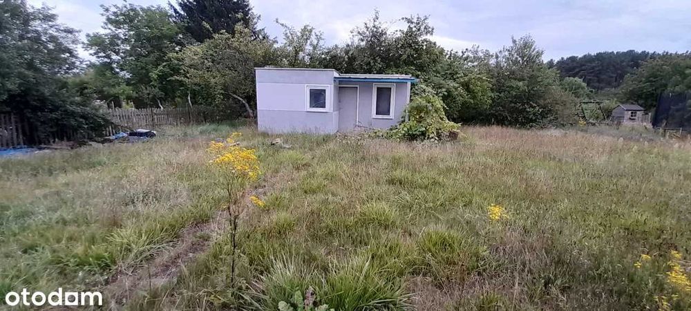 działka i murowany domek woda prąd szambo ROD Sawanna Ochla 500 m² - Widok 2