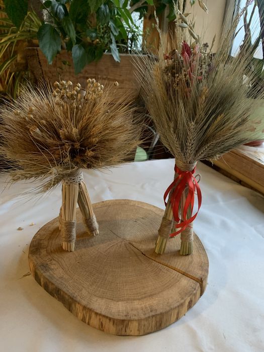 Дідух, снопи, міні ділух, декор, соломяні пауки