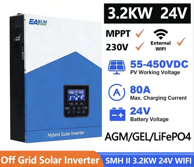 Гибридный инвертор Easun 3.2KW 24V