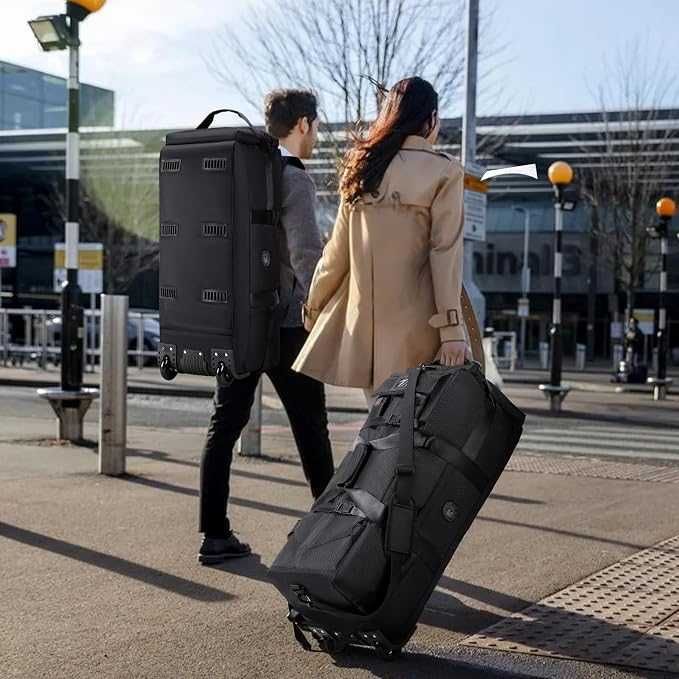 SUCIKORIO Torba Plecak Walizka Podróżna 3w1 na Kółkach 85L XL 78x33x32cm