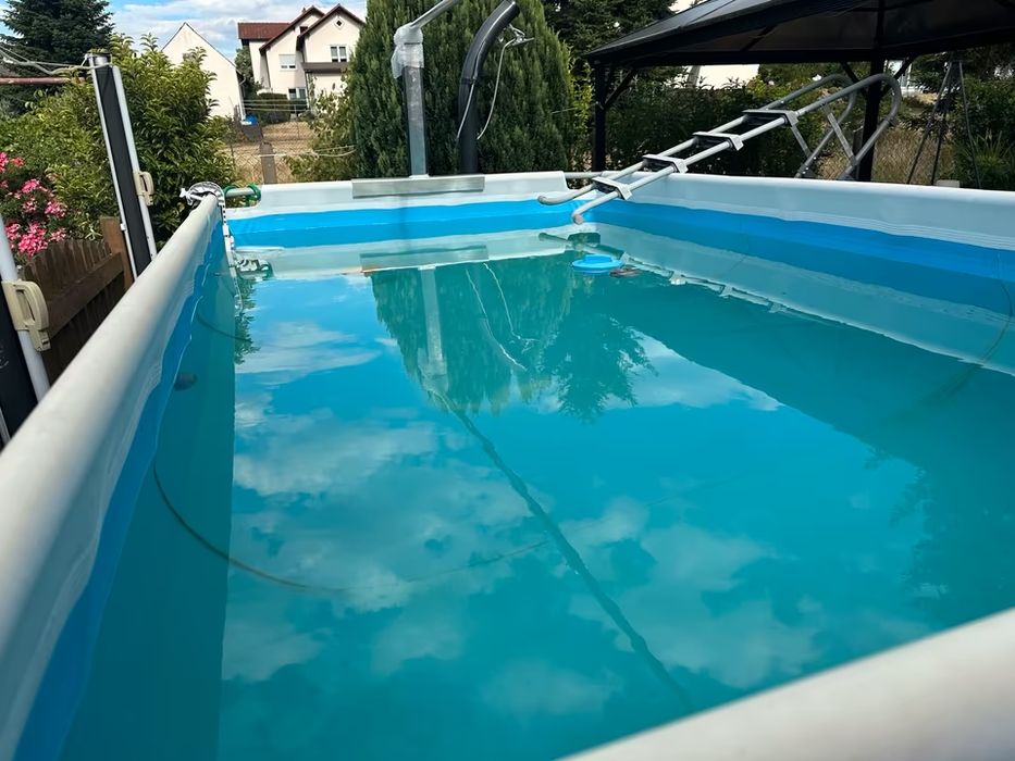 Basen ogrodowy 4x2x1,2m bardzo zadbany