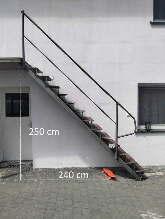 Używane schody metalowe cena do negocjacji