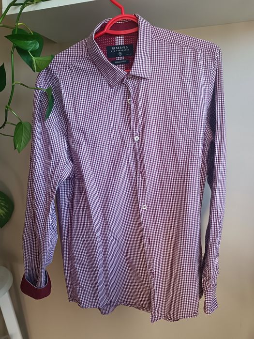 Koszula męska w kratkę 100% bawełna